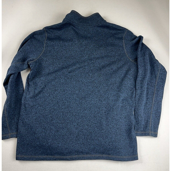 Eddie Bauer Men's 1/4 Quarter Fleece Navy Pullover Sweater Size. 2xlt‎ - Picture 2 of 4